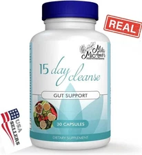 15 Day Gut Cleanse- Gut & Colon Support 30 Capsules Dietary Supplement - USA