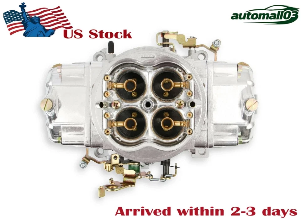 0-82751SA 750 CFM Double Pumper Aluminum Street HP Carburetor - Image 2 of 4
