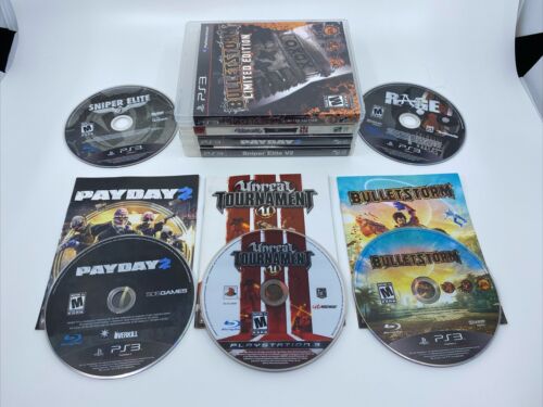 Lote de 5 juegos de Playstation 3 - Rage, Bulletstorm, Unreal, Pay Day 2, Sniper - Imagen 1 de 7