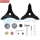 2 Pack 10"x3 Teeth Steel Weed Eater Blade for Husqvarna Stihl String Trimmer