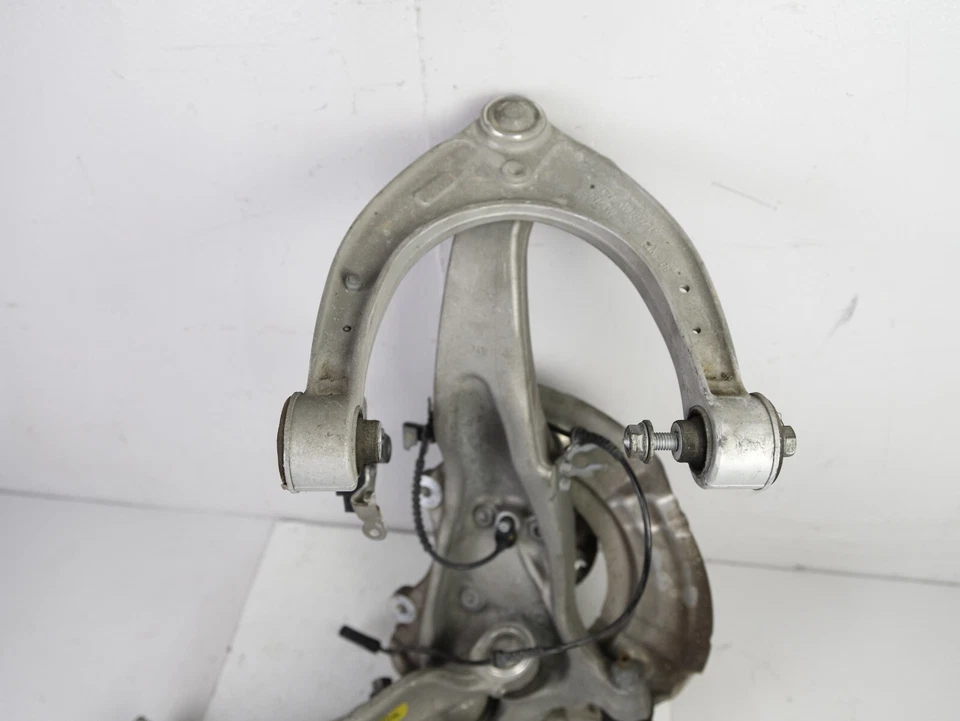 11-16 BMW F10 RWD FRONT LEFT DRIVER SPINDLE KNUCKLE HUB BEARING W/ CONTROL ARMS - Image 3 of 4