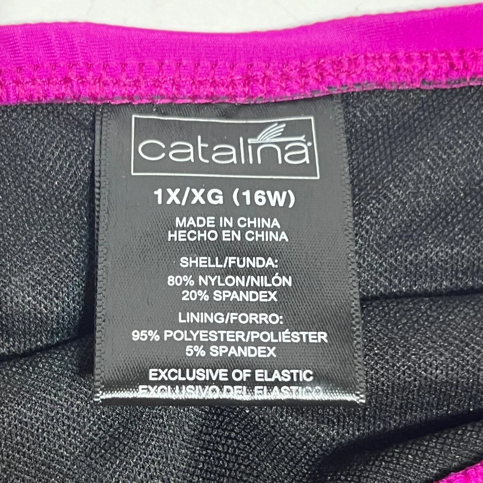 Catalina Swim XL 16 Berry Falda Parte Inferior Natación Púrpura Crucero Verano Playa Foto 2 de 4