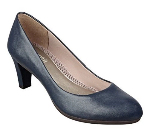 Easy Spirit Neoma leather pump navy blue anti gravity 2.5