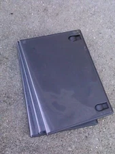 3 Empty Black Replacement DVD CD Game DOUBLE CASES -USED- each holds 2 discs