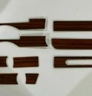 ZEBRANO DASH TRIM SET FOR MERCEDES R107 W107 SL CLASS 8 PIECES INTERIOR WOOD