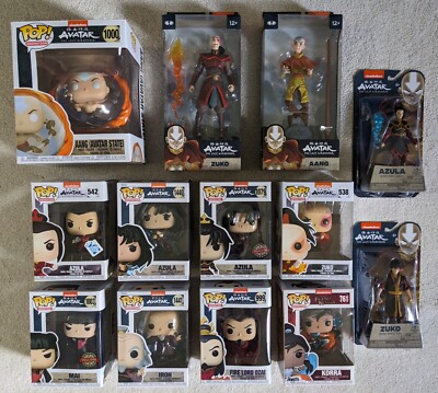 Avatar The Last Air Bender Funko Pop und McFarlane Actionfigur Konvolut 