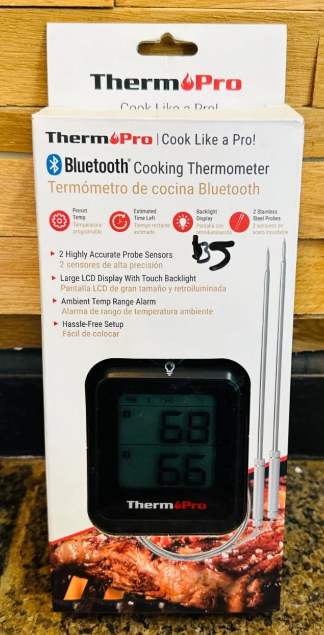 ThermoPro TP920W Digital Leave-in Bluetooth Compatibility Meat Thermometer
Opens in a new window or