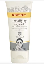 Burt's Bees Detoxifying Clay Mask With Charcoal And Acai Oil (Sealed) - 2.5 oz