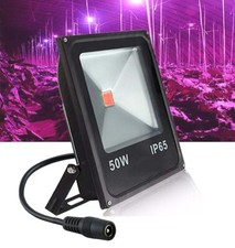50W 380nm-840nm Full Spectrum LED Plant grow Hydroponics Outdoor FloodLight Lamp