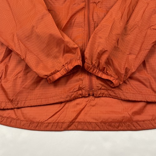Exofficio Packable Rain Jacket Men's Size L Orange Full Zip Hooded Hiking Travel - Picture 8 of 10