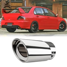 Exhaust Pipe Tip Rear Tail Throat Muffler Stainless Stee For Mitsubishi Lancer
