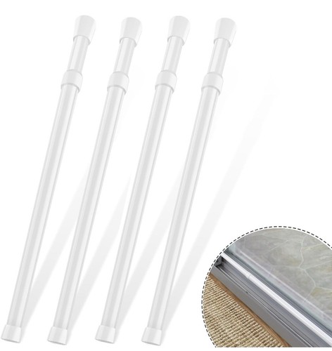 4 Pack Window Security Bars Adjustable Sliding Glass Door Lock Security Stick