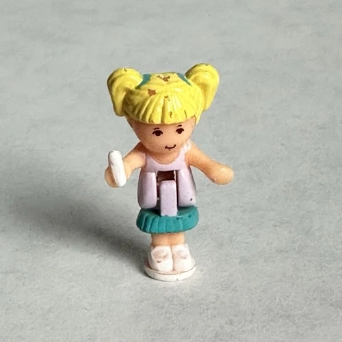 VTG 1992 Polly Pocket Bluebird Stampin' School Replacement Doll Figure Tina