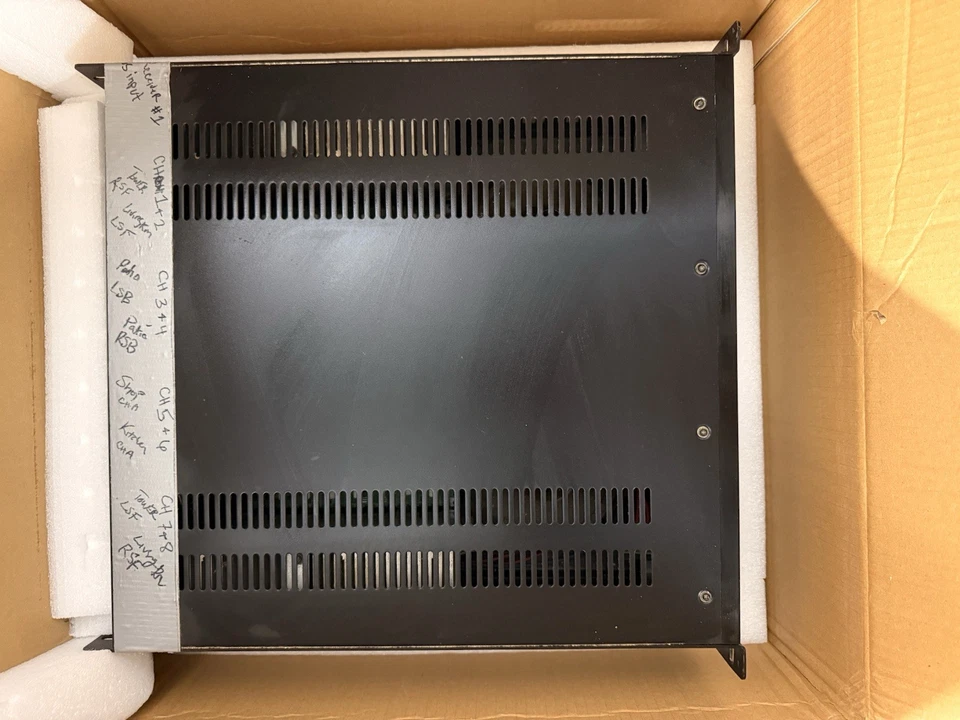 Pyle PT8000CH 8-Channel 19" Rack Power Amplifier 8x1000W w/ Box & Foam - Image 2 of 4