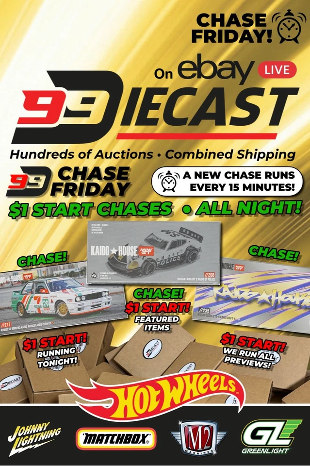 ⏰ $1 Chase Friday! 🔥 Every 15 min! Hot Wheels, Kaido Chases, M2 ++ 09/11