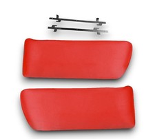 T&uuml;rtaschen T&uuml;rf&auml;cher Kartentasche f&uuml;r Mercedes SL R107 W107 Paar rot