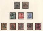 DR: REICHSPOST, MiNr. 53 - 62 STAMPED