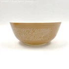 VNTG Pyrex Corning "Woodland Brown" Lighter Brown Glass Mixing Bowl #404