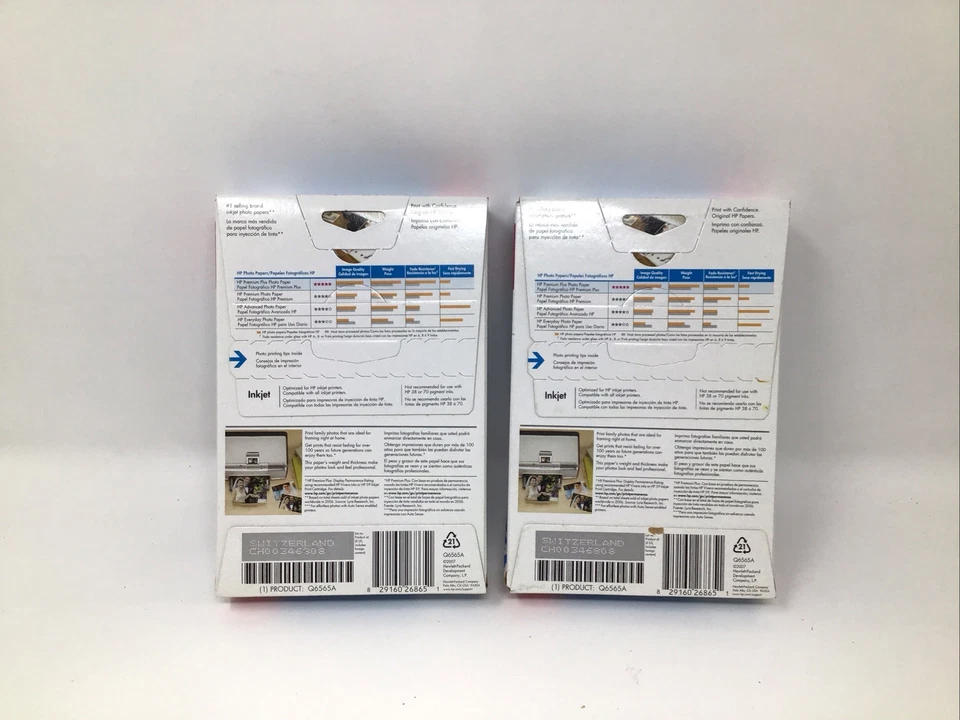 Photo Paper Inkjet HP Premium Plus 4x6 High Gloss 100 Sheets New in Box 2 Boxes - Image 2 of 4