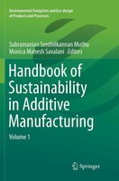 Handbook Of Sustainability In Additive Manufacturing Volume 1 Muthu (U. A.) Buch