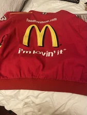 NASCAR McDonald’s JH Design Racing Jacket Men 2XL Embroidered Red Matt Kenseth