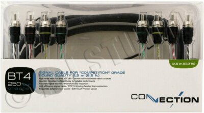 Audison Connection Best BT4-250 4-Kanal Cinchkabel 2,5 m