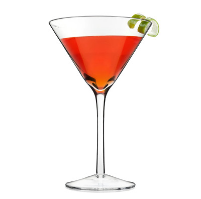 TRUE BRANDS MANHATTAN CLEAR MARTINI COCKTAIL 12OZ CLASSIC GLASS BARWARE 7.5'' NEW