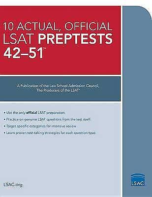 10 Actual, Official LSAT Preptests 42-51:; Prept- 0986086290, Council, paperback