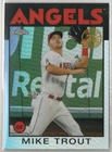 Mike Trout 2021 Topps Chrome Retro 1986 Insert Card #86BC-2
