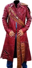 Galaxy Coat Guardian Cosplay Star Lord Chris Pratt Halloween Faux Leather Coat