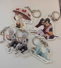 Tales of x Hello Kitty Acrylic Keychain Set 5 Pc Sanrio Puroland