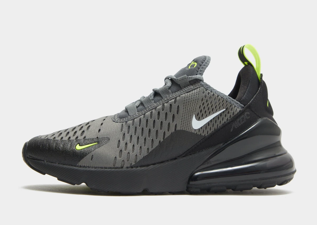 Genuine Nike Air Max 270 GS Junior UK Sizes 4.5 5.5 Iron Grey Volt