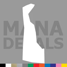 Delaware Vinyl Die Cut Decal Sticker - DE State Outline