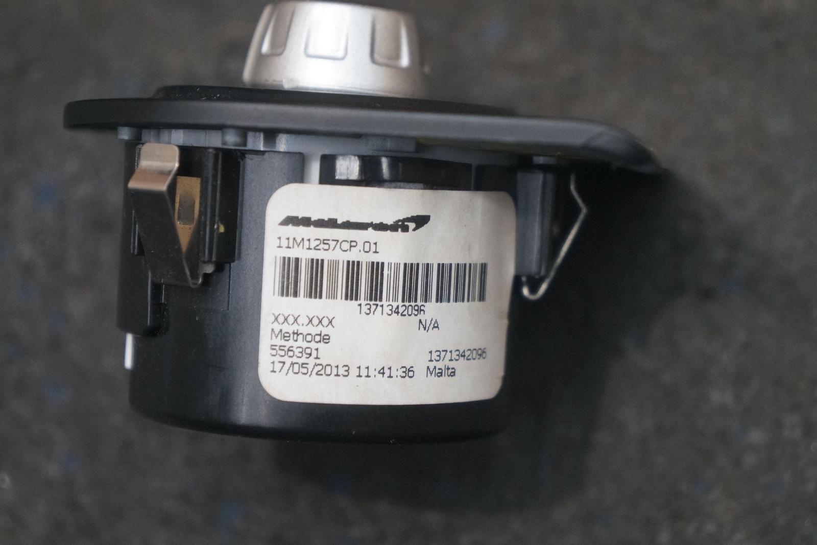 Park Assist Mirror Control Switch Button Knob 11M1257CP OEM McLaren MP4-12C 2014