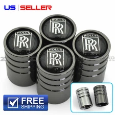 VALVE STEM CAPS WHEEL TIRE 4PC 2 COLOR OPTION FOR ROLLS ROYCE - US SELLER
