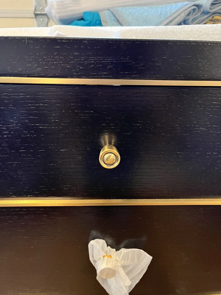 Fairmont Designs 1539-V42 Charlottesville con tocador de latón 42” vintage negro Foto 3 de 4