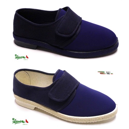 Pantofole scarpe uomo riabilitazione elasticizzate estive strappo italiane  Blu | eBay
