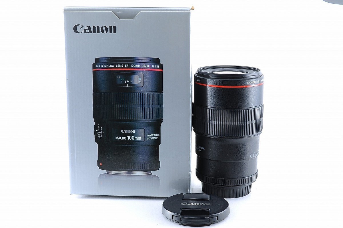 Canon EF 100mm f/2.8 L MACRO IS USM Lens [Mint in w/box