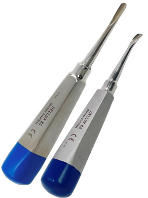 GERMAN DENTAL ELEVATOR EXTRACTING LUXATING APICAL ROOT ELEVATOR S5MM,C5MM BLUE