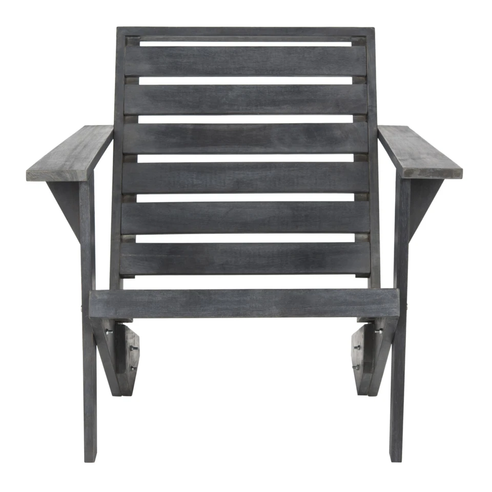 Silla SAFAVIEH Colección Exterior Lanty Adirondack | Gris Pizarra Oscuro | Foto 2 de 4