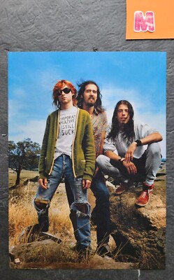Nirvana Photo Shoot For R.S. Cover Magazine Clipping | eBay