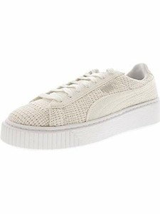 puma basket weave platform sneaker