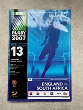 ENGLAND v SOUTH AFRICA RUGBY WORLD CUP 14 Sep 2007 POOL A MATCH no 13 PROGRAMME