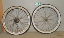 Vintage 20 Tire Rims Front Back 1.75 Wide 1960 - 70 Collectible Bicycle K1