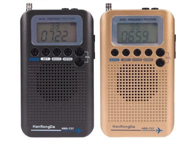 HRD-737 Full Band Radio Aircraft Band Receiver FM/AM/SW/ CB/Air/VHF LCD Display