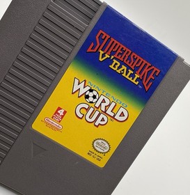 Super Spike V&rsquo;Ball & World Cup Soccer (Nintendo | NES) Retro Video Game - Tested