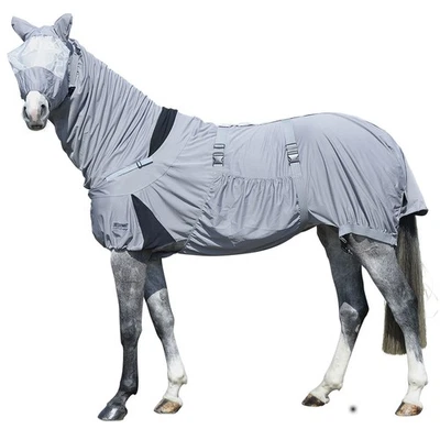 EQuest Ekzemerdecke Culex C³ für Pferde, mit Maske, grau - XXS / 105 cm Fliegen - Bild 1 von 4