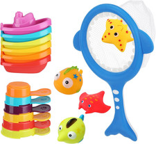 17Pcs Small Water Table Toys for Toddlers 1-3 - Super Easy to Clean, Baby Bath T