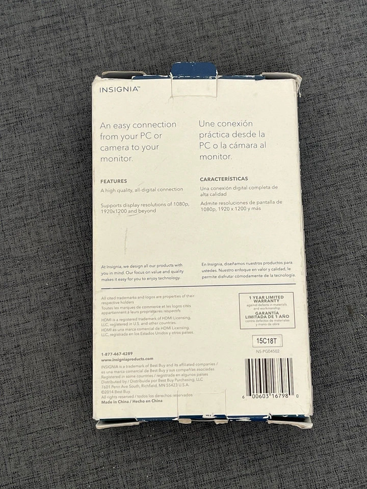 Insignia 4ft Mini HDMI Cable - Image 2 of 2