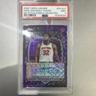 Karl-Anthony Towns 2025-26 Topps Chrome SS-KAT Purple Geo Auto /75 PSA 9